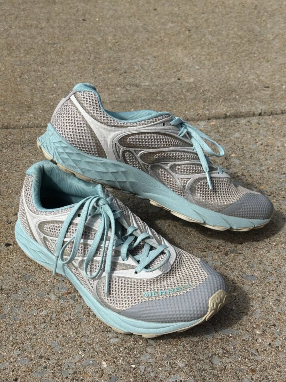 Merrell Mix Master 3 Trail Running Shoes Aqua Y2K Gorpcore Womens 8.5 4011